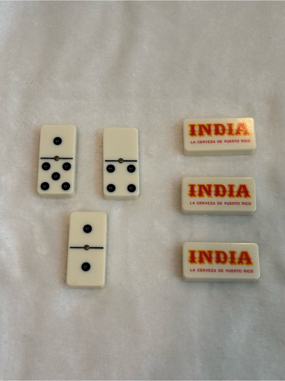 INDIA La Cerveza de Puerto Rico Domino set